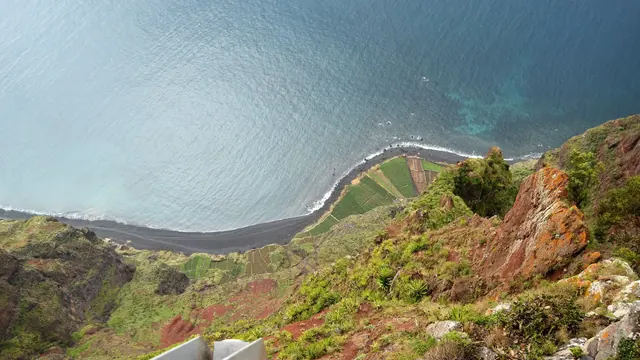 Aussichtspunkt am Cabo Girão an der Südküste Madeiras