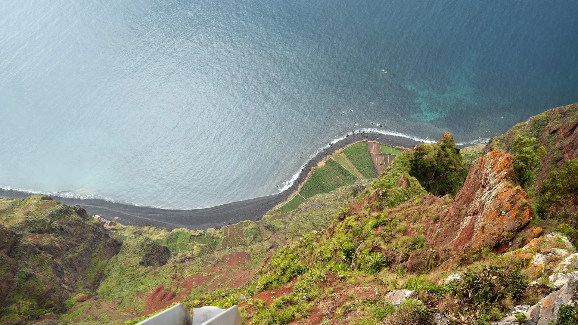 The Cabo Girão viewpoint on the south coast of Madeira, first stop on the west-coast jeep tour