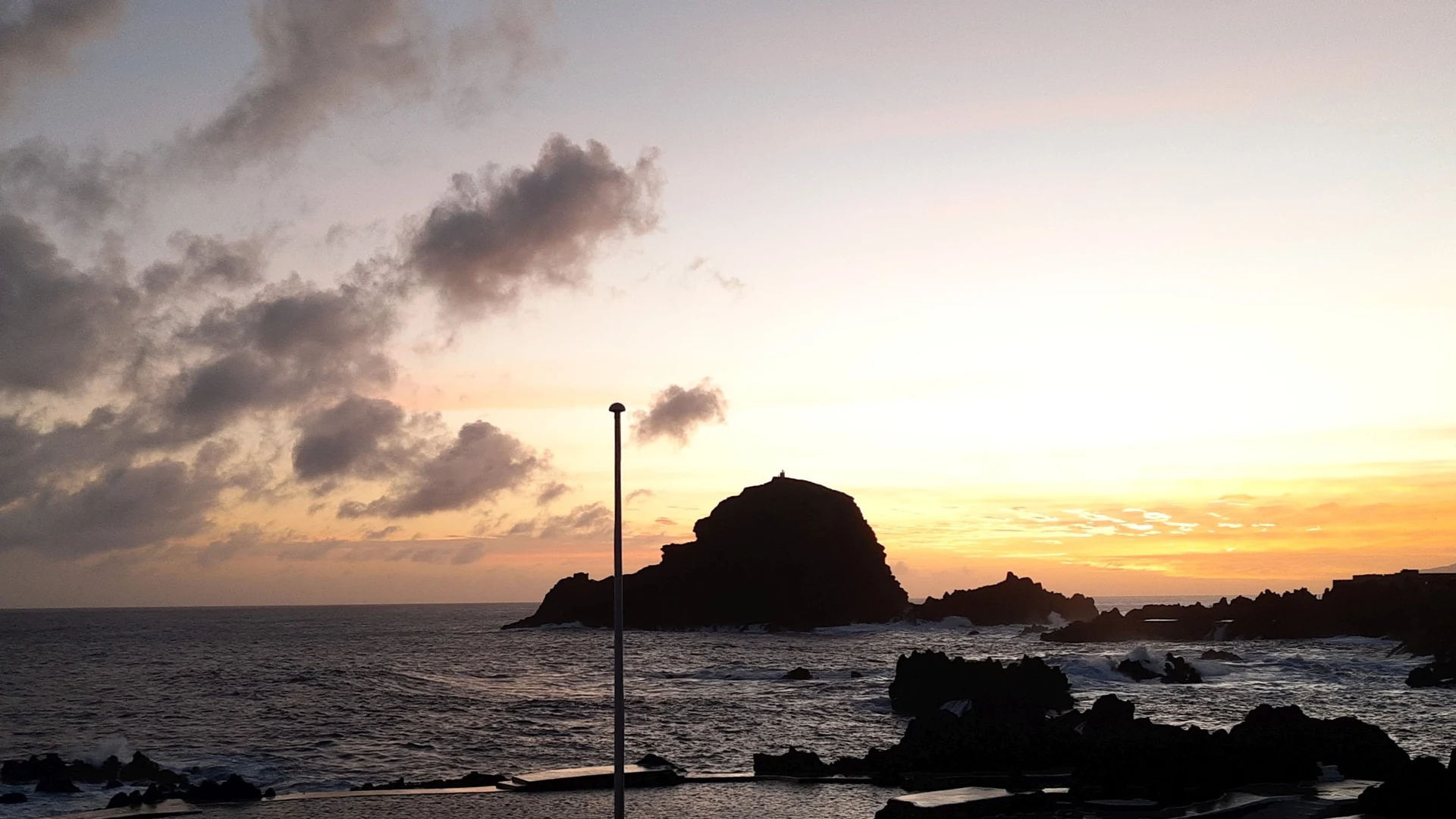 The volcanic lava pools and Atlantic coastline at Porto Moniz, northwest Madeira